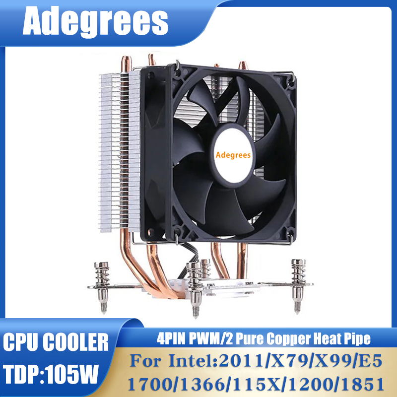 Cpu Cooler - 2Heat Pipes X99 CPU Air Cooler