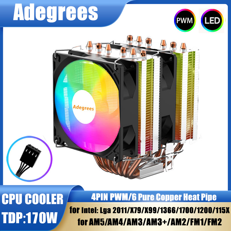 Air-cooled CPU Cooler 90mm RGB - đánh giá và giá Cpu Heatsink