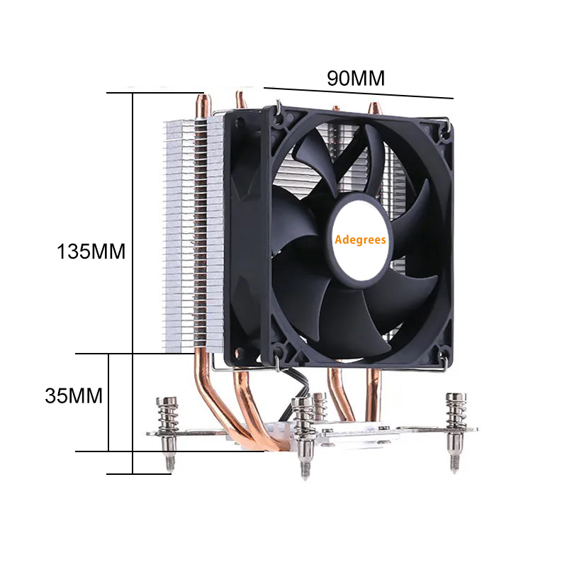 2Heat Pipes X99 CPU Air Cooler - đánh giá và giá Cpu Cooler