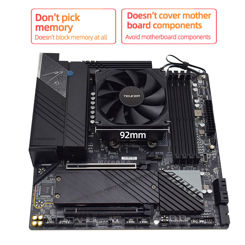 Teucer Height 45mm CPU Cooler  - đánh giá và giá Cpu Cooler