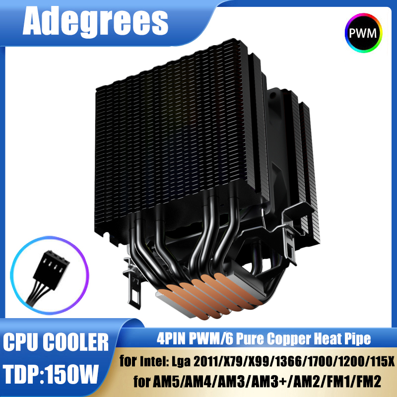 6 Heat Pipes CPU Air Cooler 4  - đánh giá và giá Cpu Heatsink