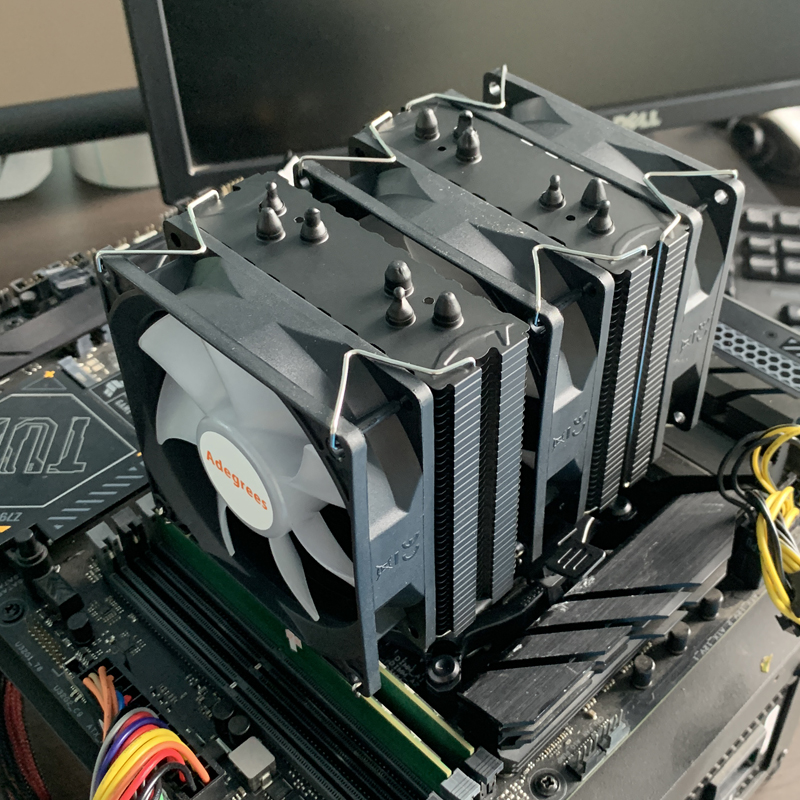 RGB CPU Cooler AM4 6 Heat Pipe - đánh giá và giá Air Cooler Cpu
